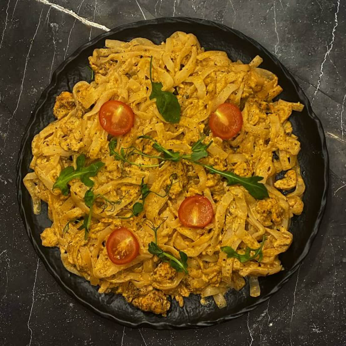 Ширатаки с сыром и шампиньонами