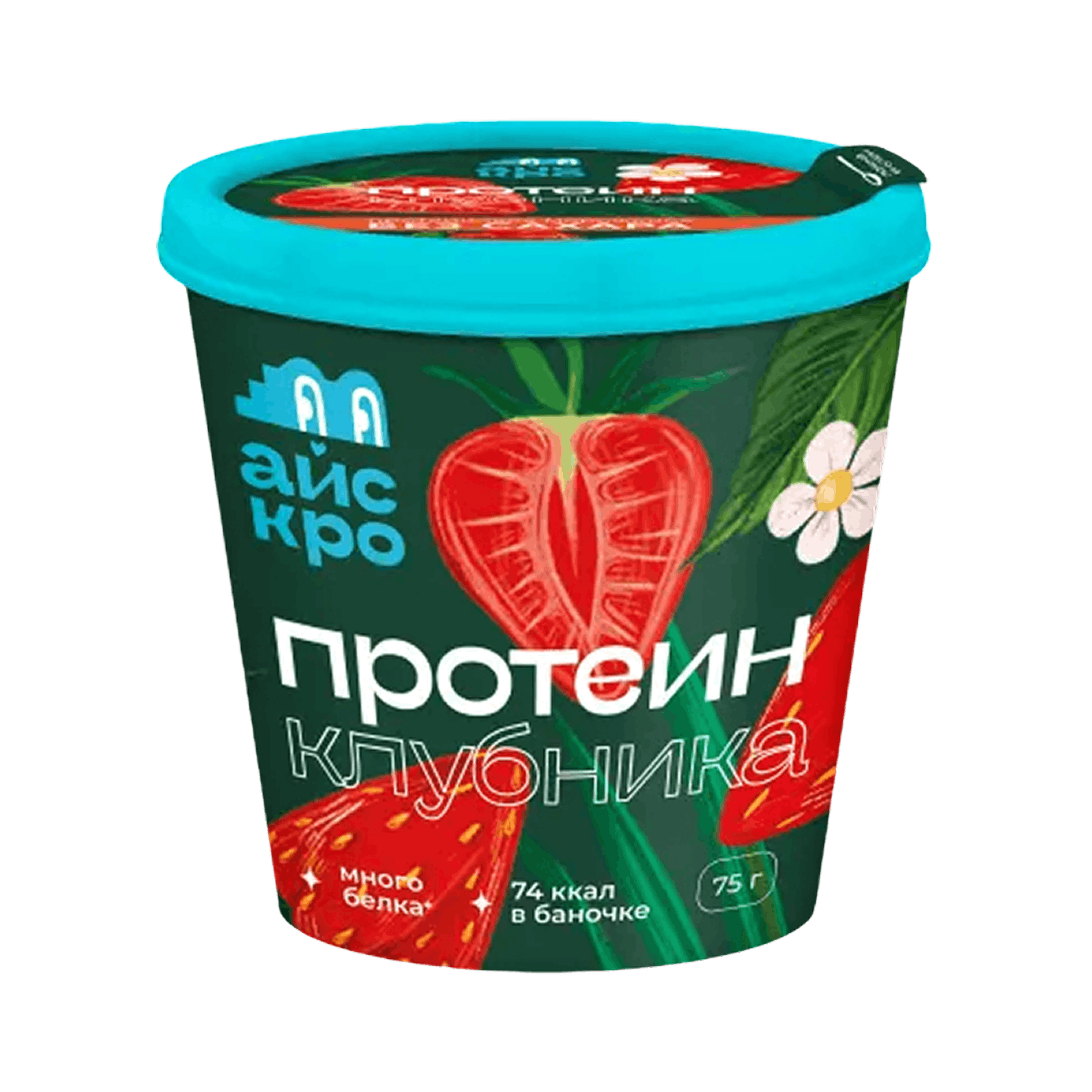 Мороженое протеиновое АйсКро Клубника 75 г