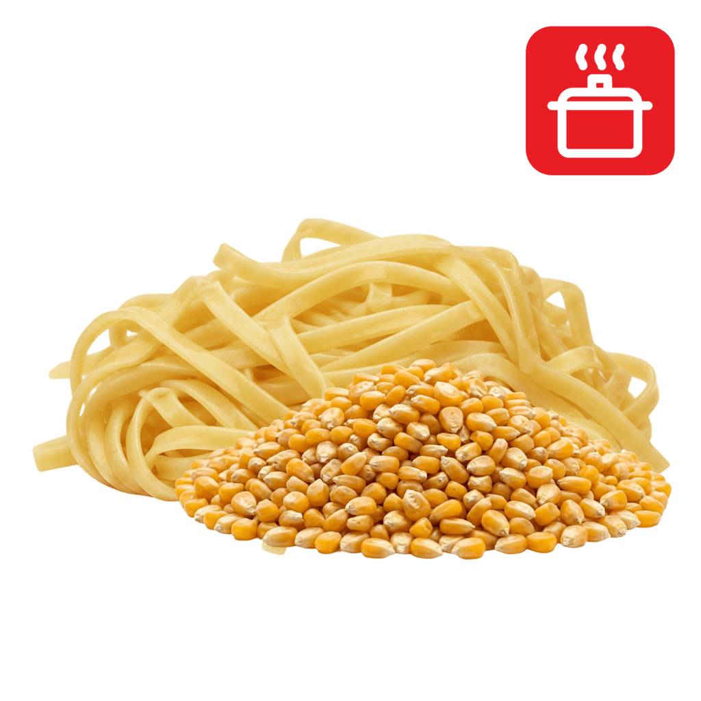 Тальятолине из кукурузной муки отварные