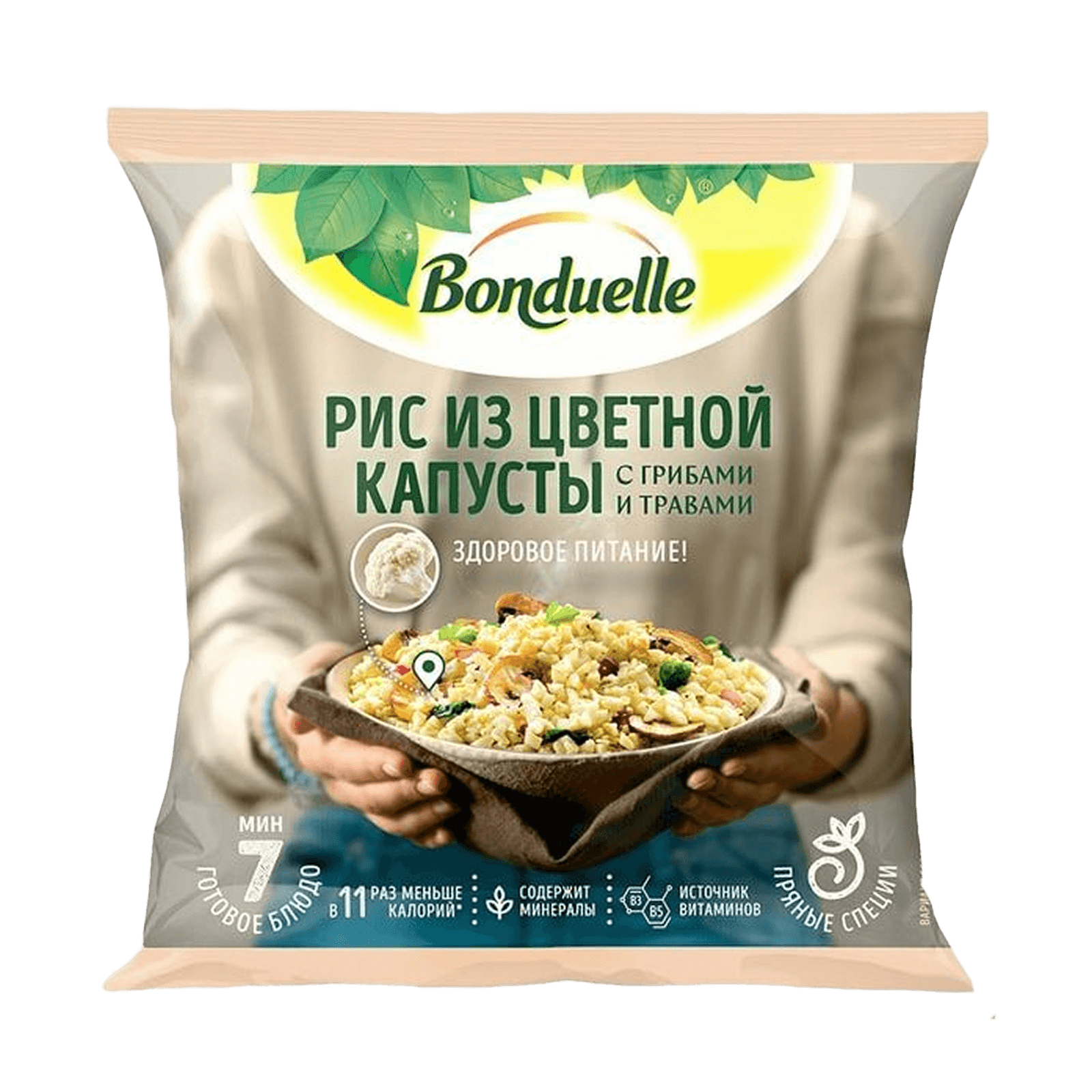Рис из цветной капусты с грибами и травами Bonduelle