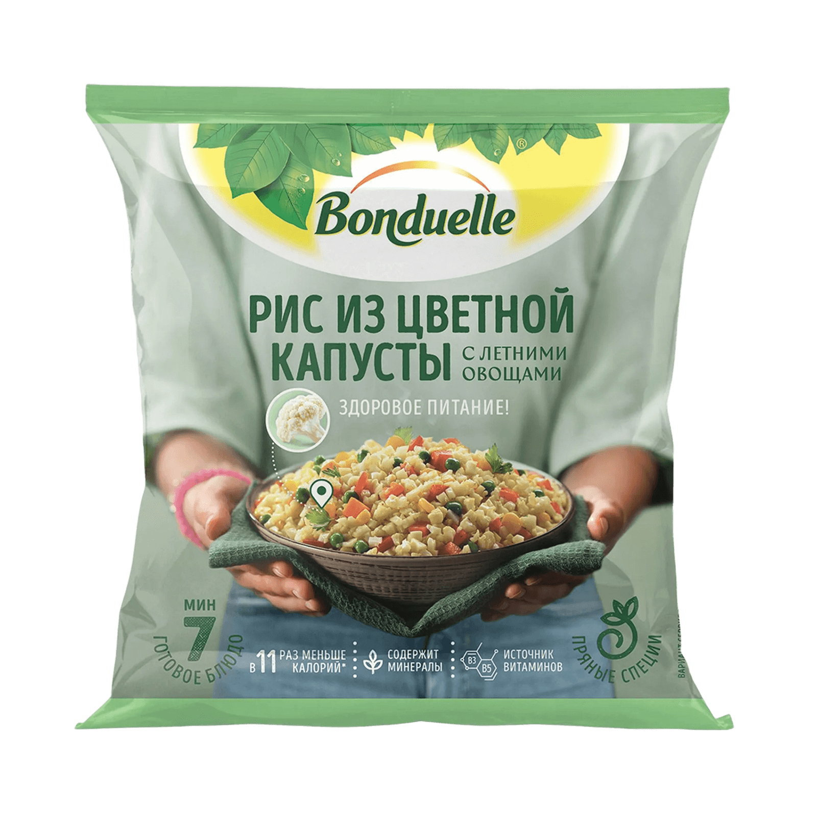 Рис из цветной капусты с летними овощами и травами Bonduelle